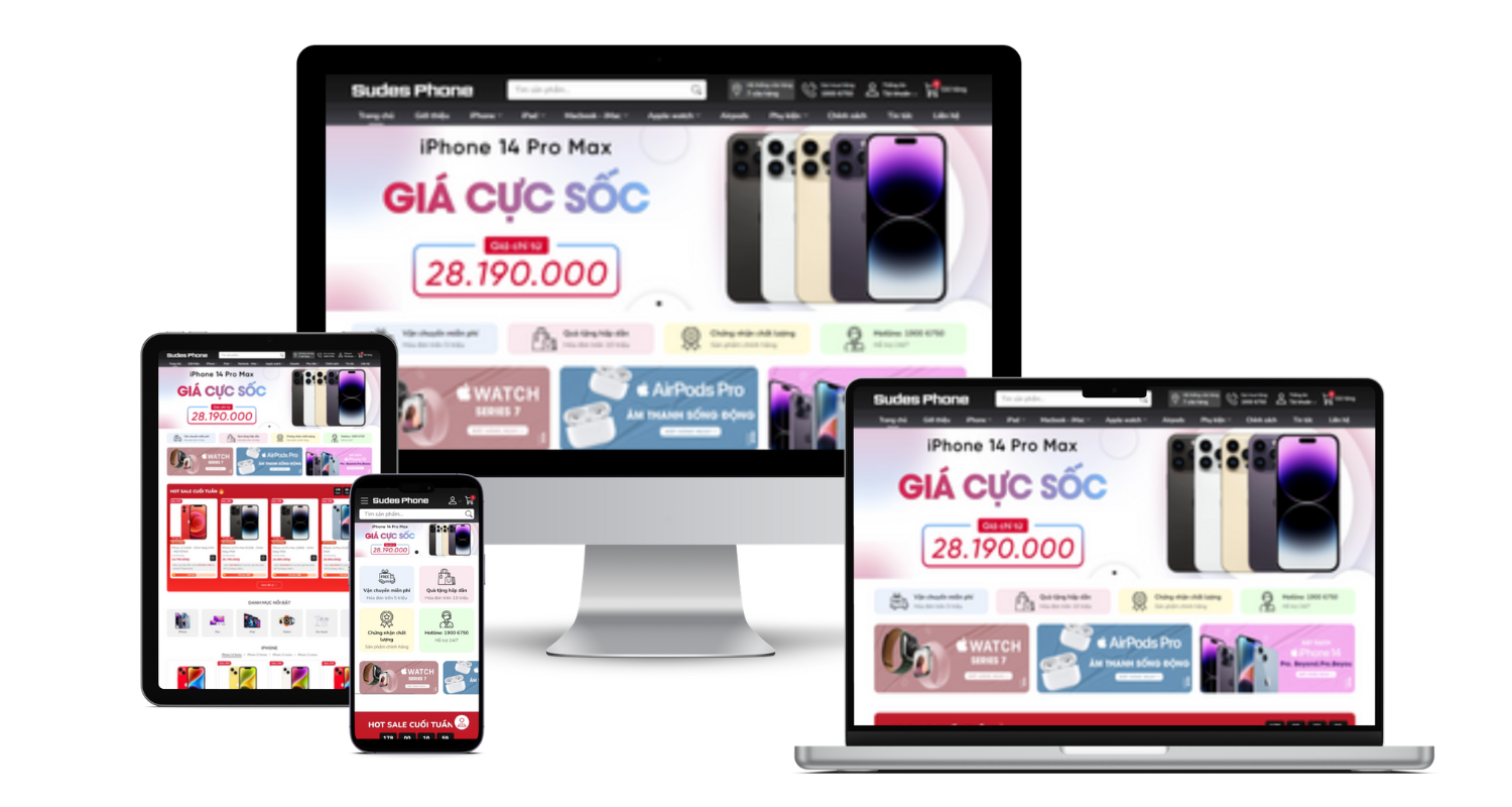 Dịch Vụ Thiết Kế Website Bán Đồ Điện Tử Trọn Gói Giá Rẻ Web Chuẩn SEO