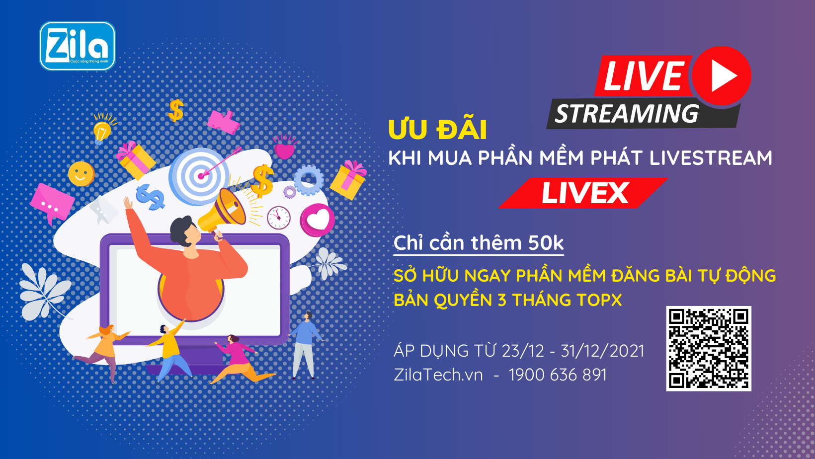 LiveX Phát Livestream trực tiếp tương tác cao