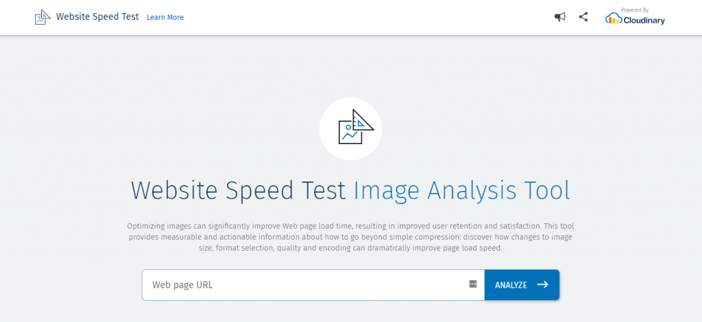 Image Analysis Tool (Cloudinary)