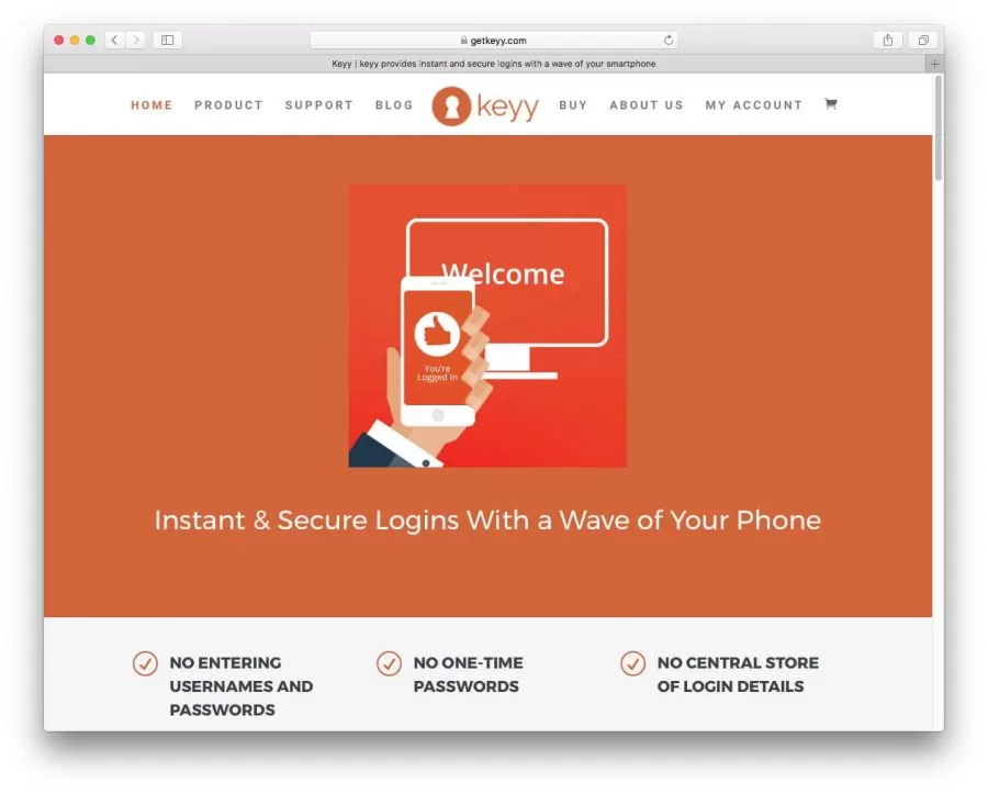 Keyy Two Factor Authentication