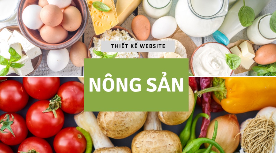 thiết kế website bán nông sản