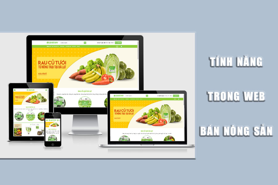 thiết kế website bán nông sản
