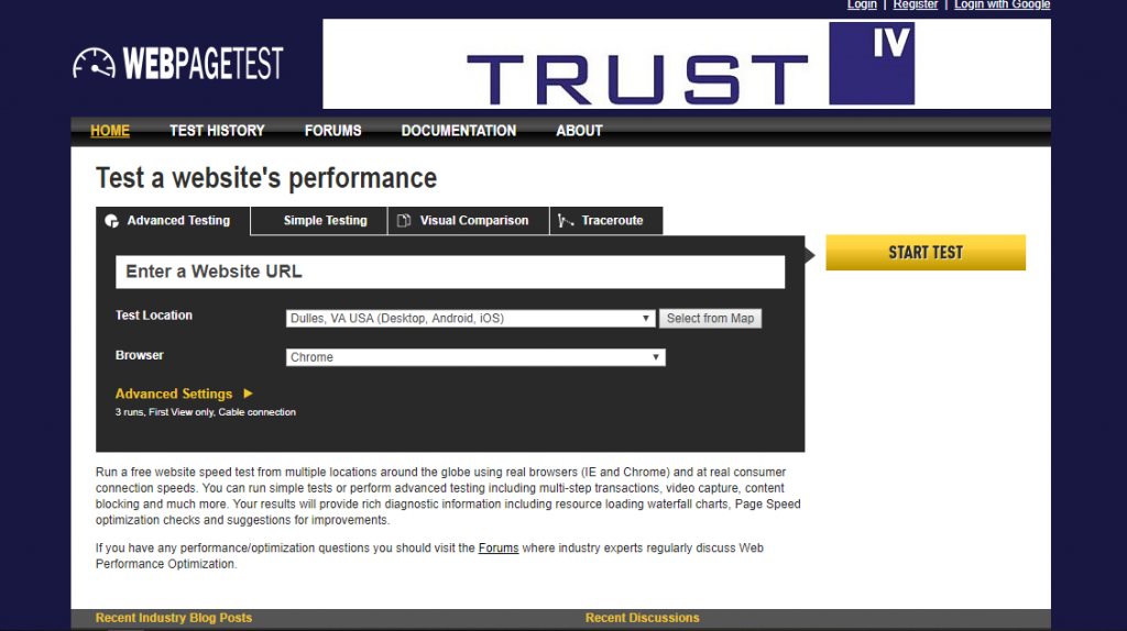công cụ kiểm tra tốc độ website