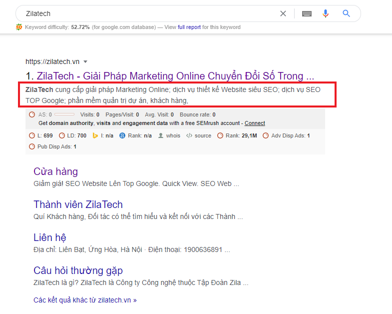 Cách tối ưu Meta Description