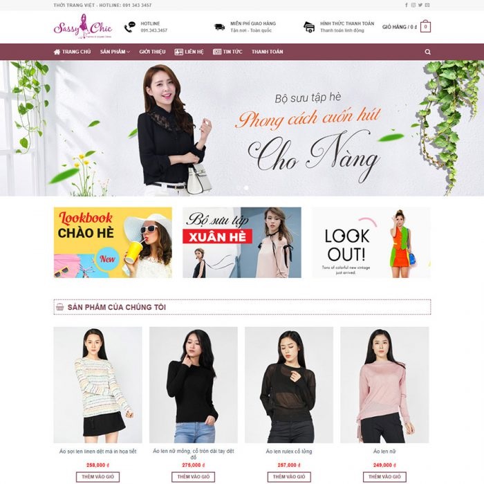 website thời trang cần chức năng gì