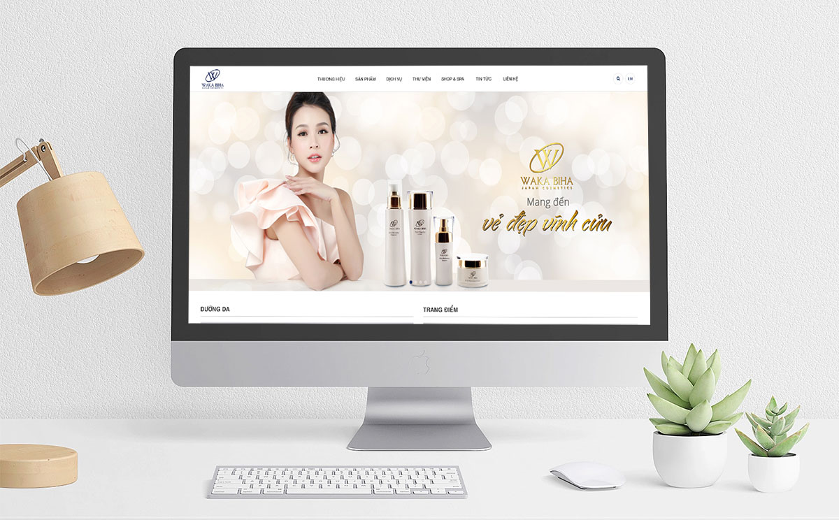 thiết kế website mỹ phẩm