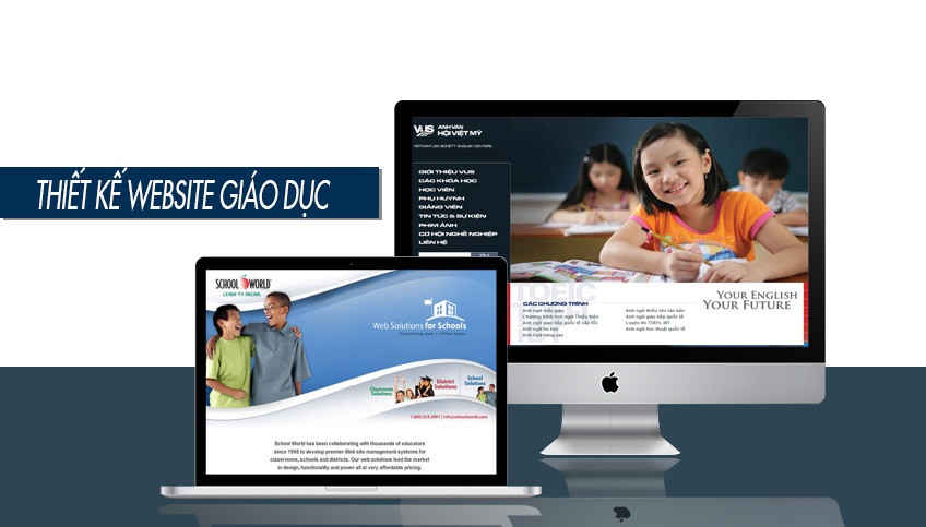 thiết kế website giáo dục