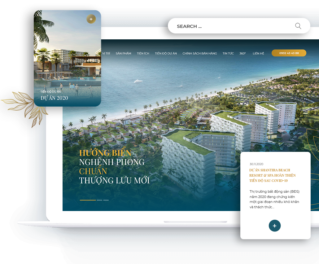 thiết kế website bất động sản