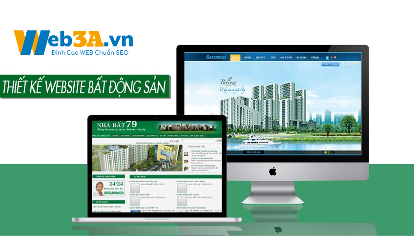 thiết kế website bất động sản
