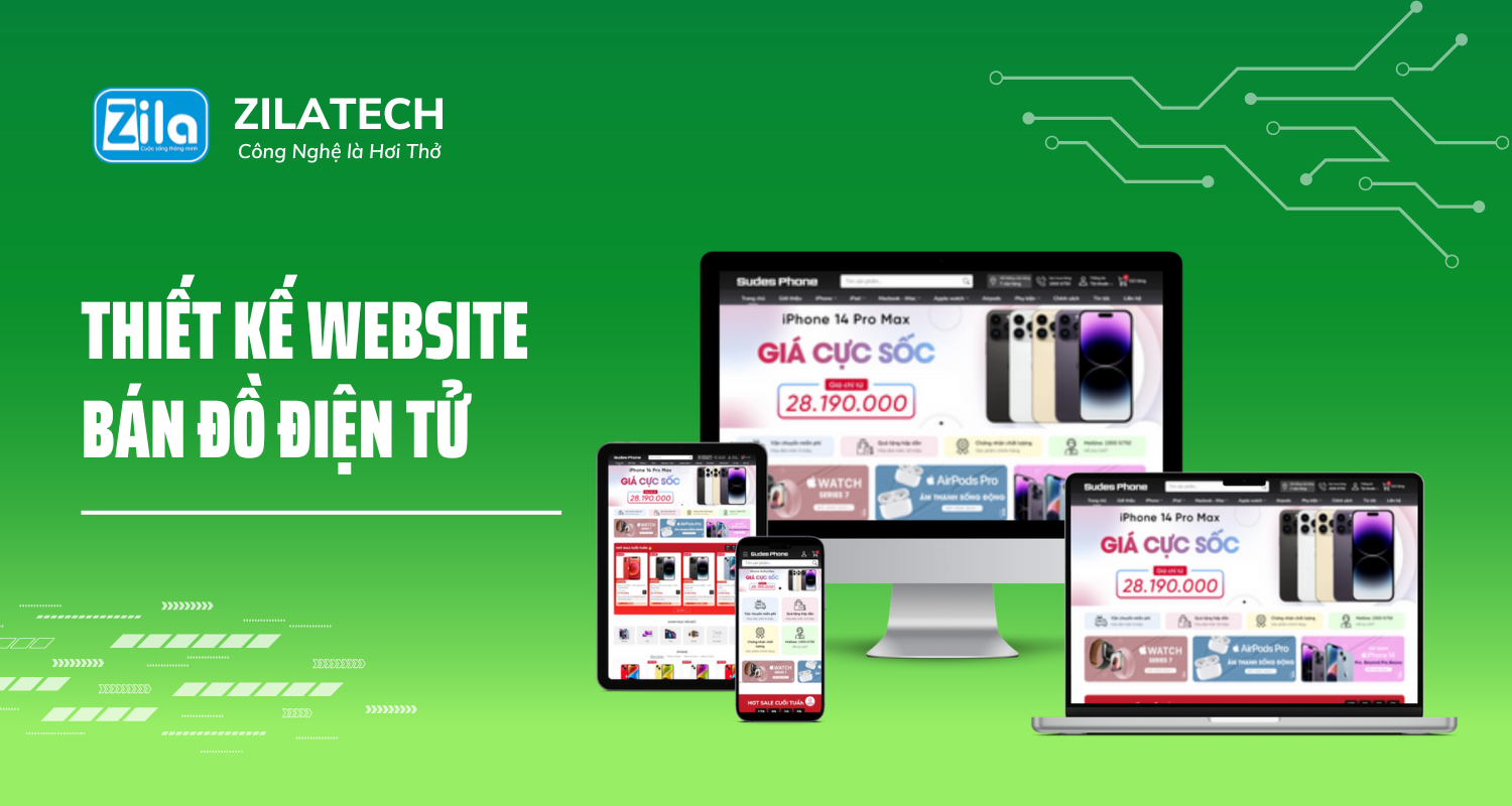 Dịch Vụ Thiết Kế Website Bán Đồ Điện Tử Trọn Gói Giá Rẻ, Web Chuẩn SEO