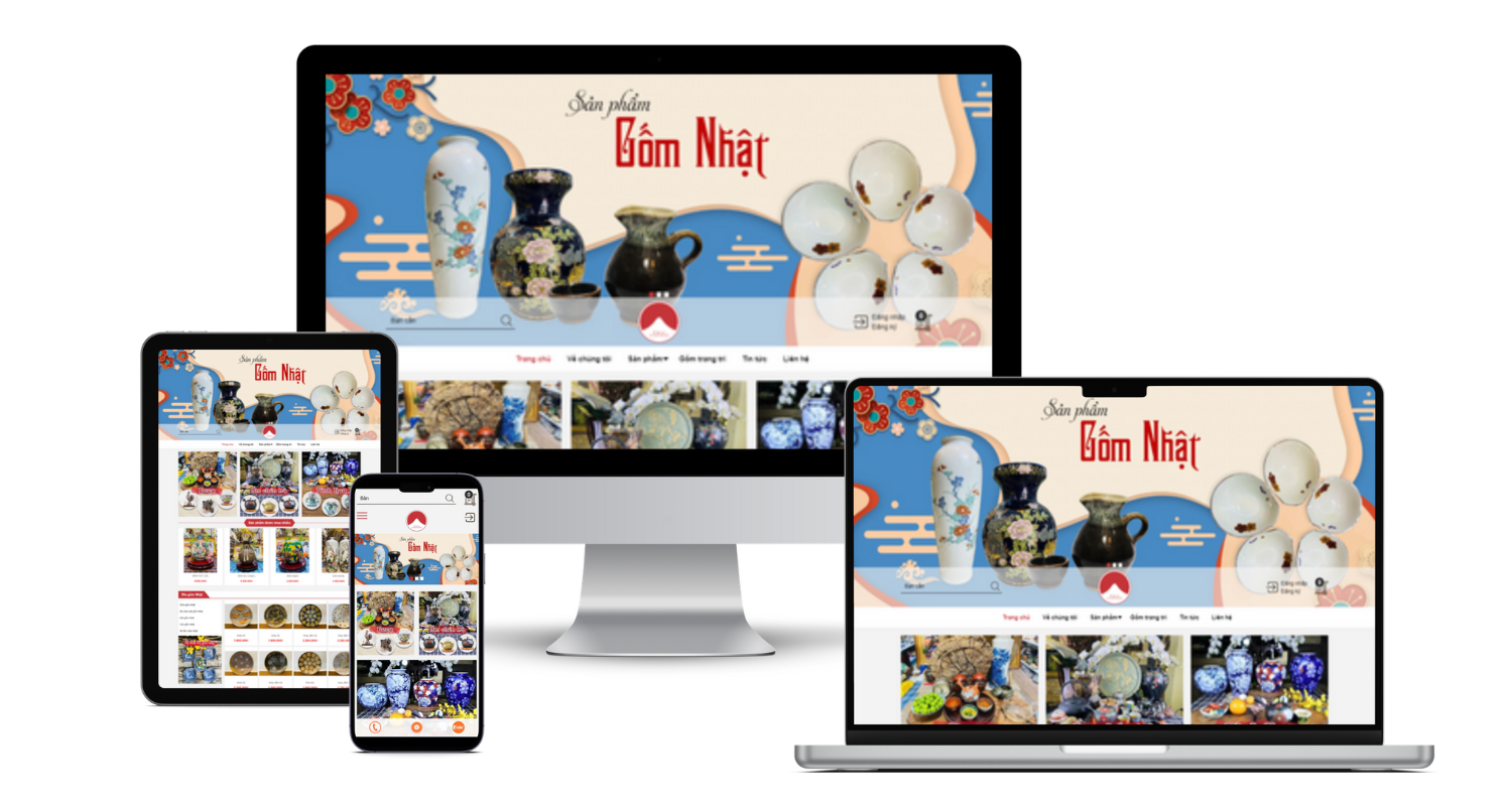 Thiết Kế Website Bán Đồ Gốm Sứ Độc Đáo