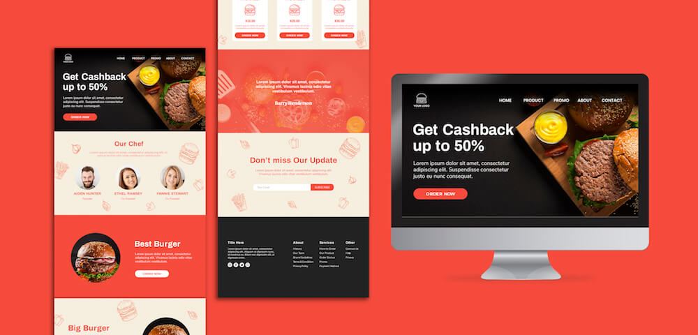 thiết kế website nhà hàng – ẩm thực