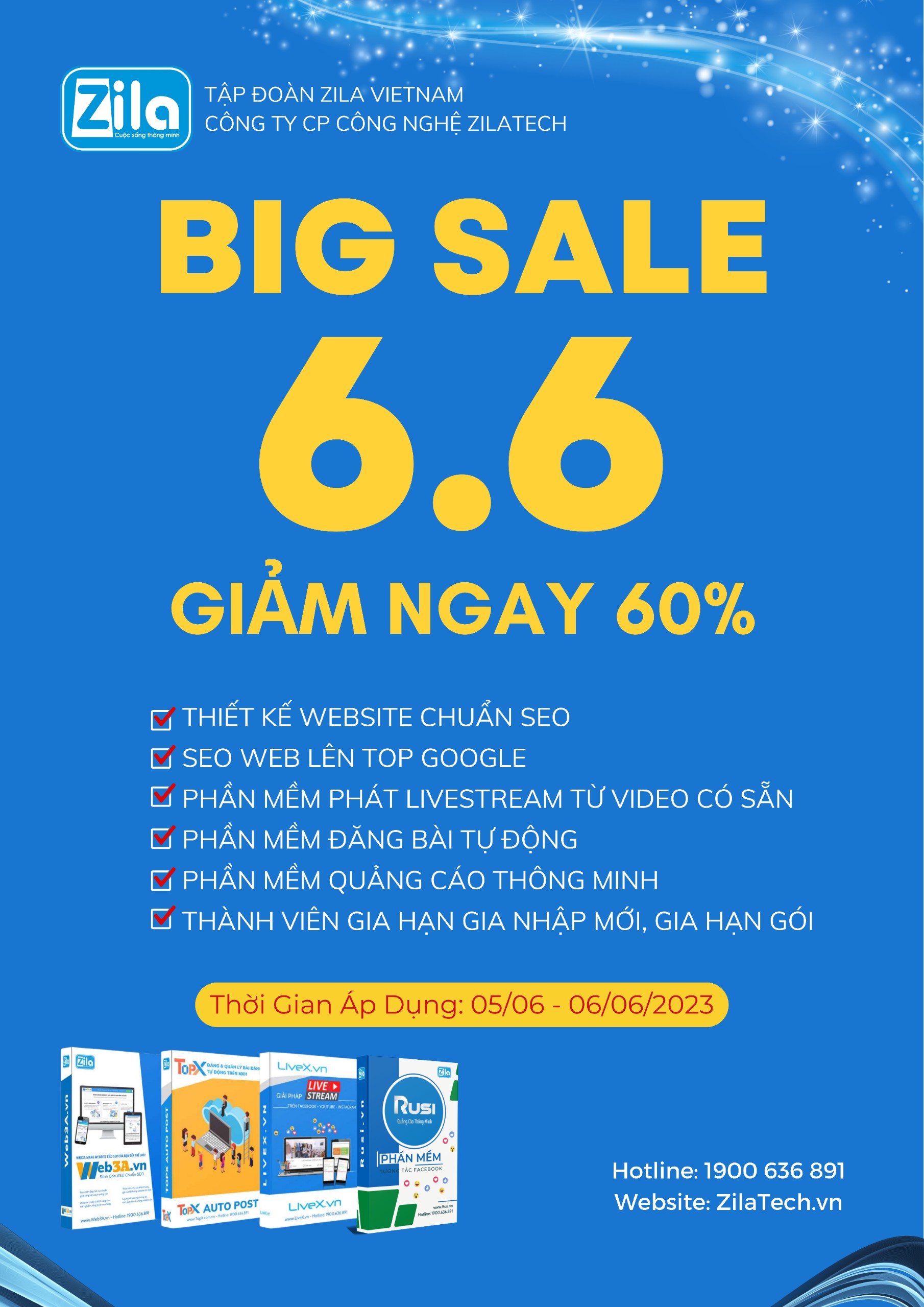 ZilaTech – Zila Vietnam Big Sale 6/6/2023