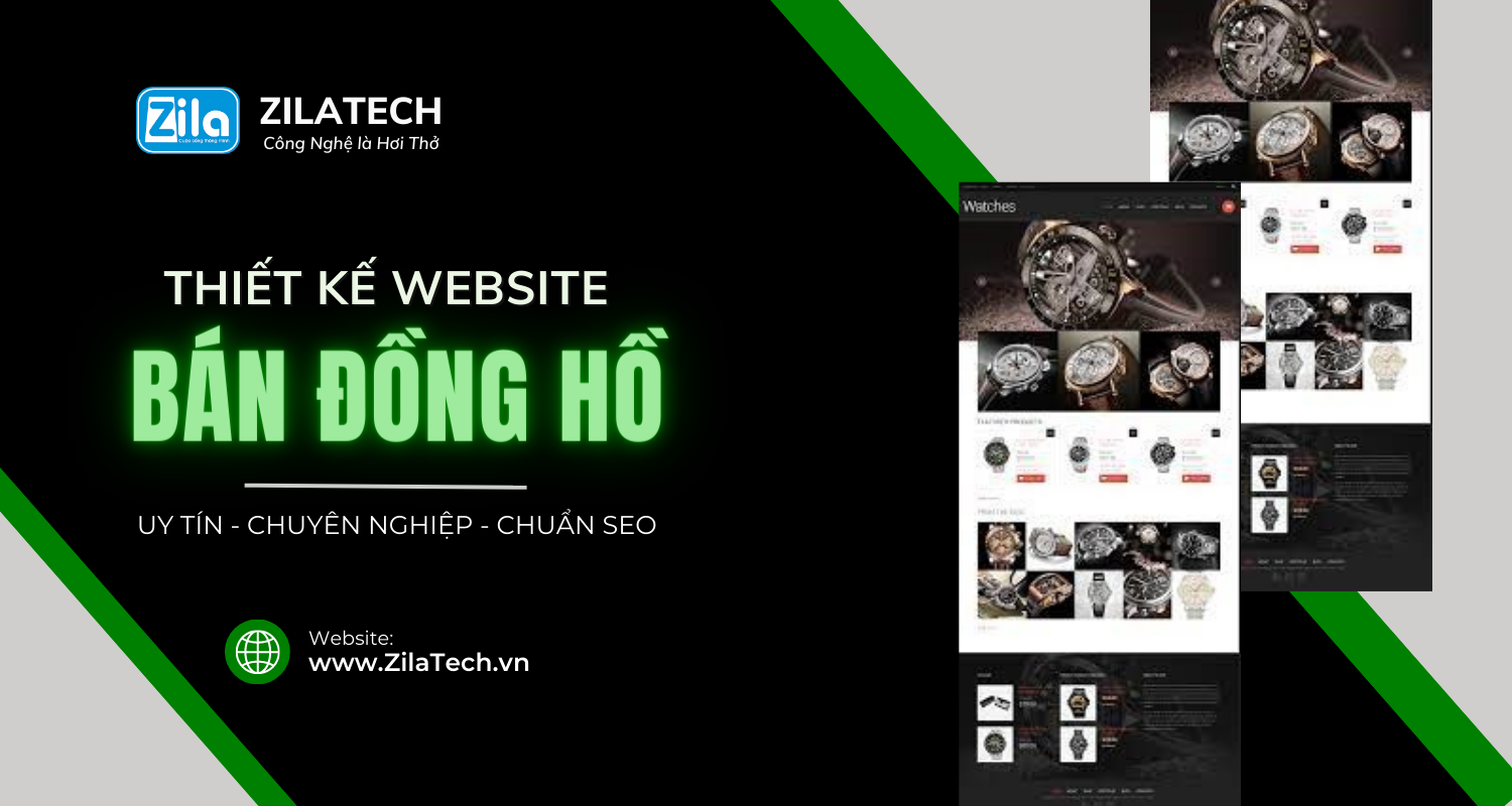 thiết kế website bán đồng hồ