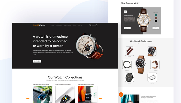 thiết kế website bán đồng hồ