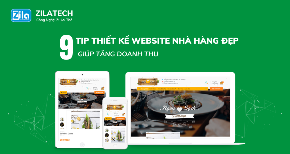 9 Tip Thiết Kế Website Đẹp Cho Nhà Hàng Giúp Tăng Doanh Thu