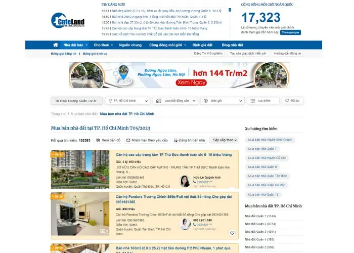 Trang đăng tin bất động sản miễn phí hàng đầu
